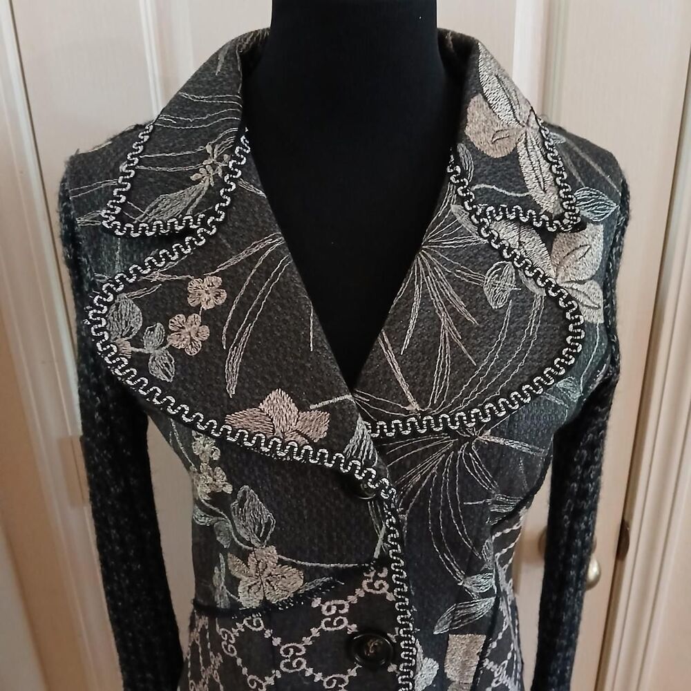 Y2K Style The Pyramid Collection Patchwork Fairy Grunge Cardigan XS Fairy Grunge - Picture 4 of 8